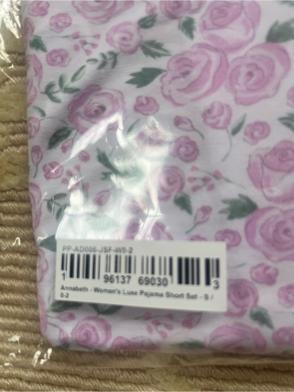 Posh Peanut Lavender Pink Floral Women’s Pajama Set - Picture 2 of 2